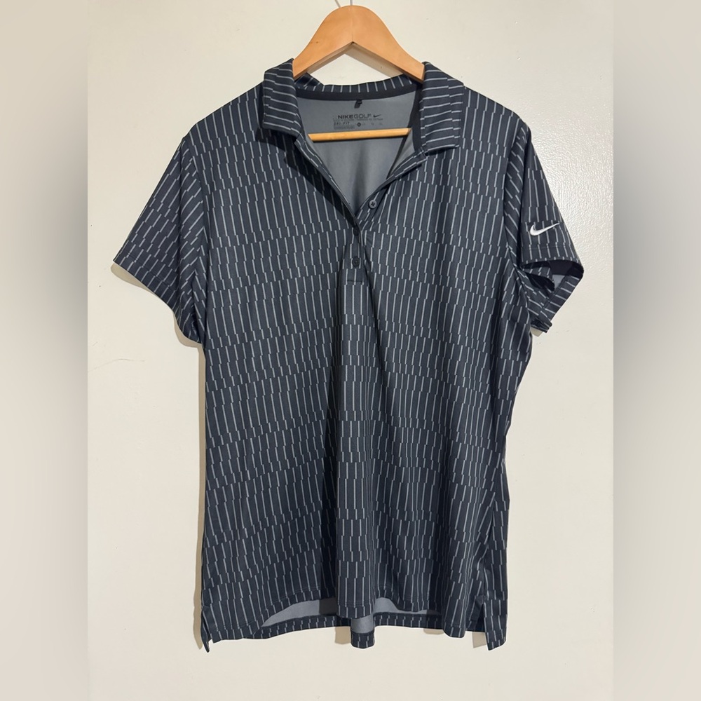 Nike golf Dri fit gray polo shirt XL